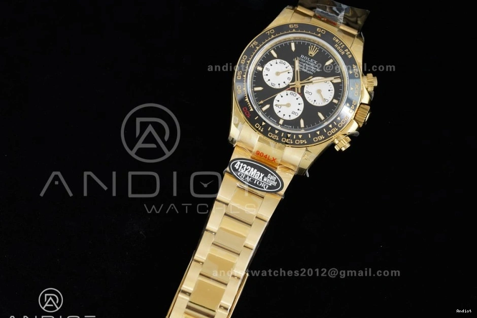 V9 on QF Edition 1:1 Best 126528LN QF4132 Le (Weighted) Mans Daytona YG Bracelet 0421